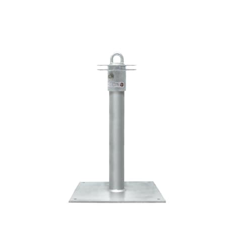 Super Anchor Safety CRA-4-24 HDG 24" 4-Way Sch 80 Riser with 12 Hole Base Plate. Requires 1054-G 4-Way Top Fixture. 1042-4G